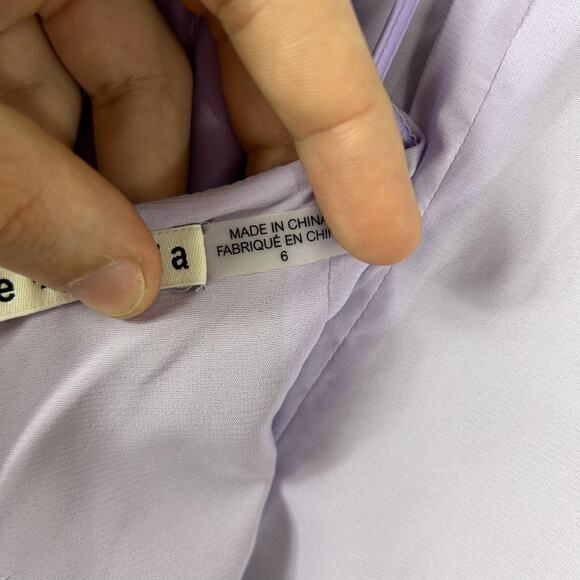 Alice Olivia Dress 6 Nelle Purple Vegan Faux Leather Mini Bodycon Party Sexy - Picture 12 of 15